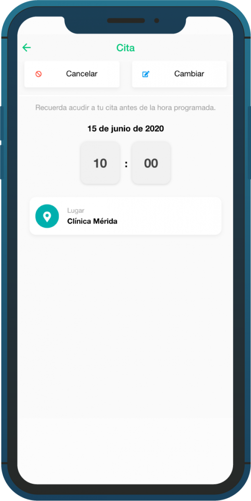 App expediente medico digital - Citas medicas